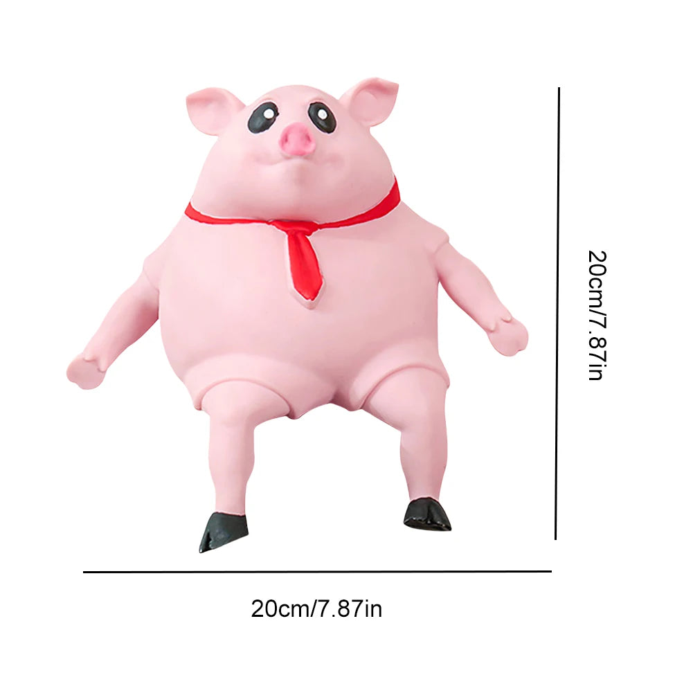 Cute Pet Squeezing Pink Pig Stress Relief Toy Funny Soft Squeezing Animal Little Pig Stress Relief Toy Birthday Gift for Kids
