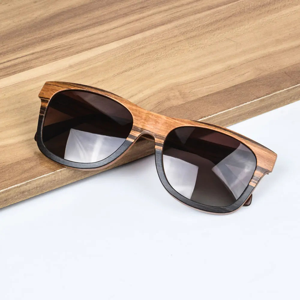 SHINU Wooden Polarized Sunglasses – Handmade UV400 Eyewear for Men & Women