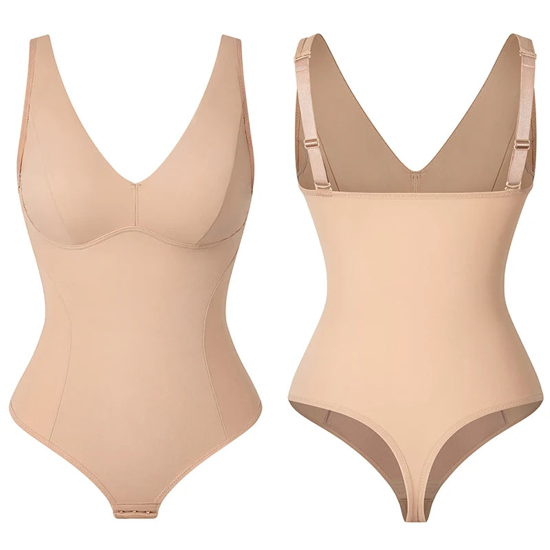Women's Shapewear Bodysuit with Built-in Bra & Tummy Control