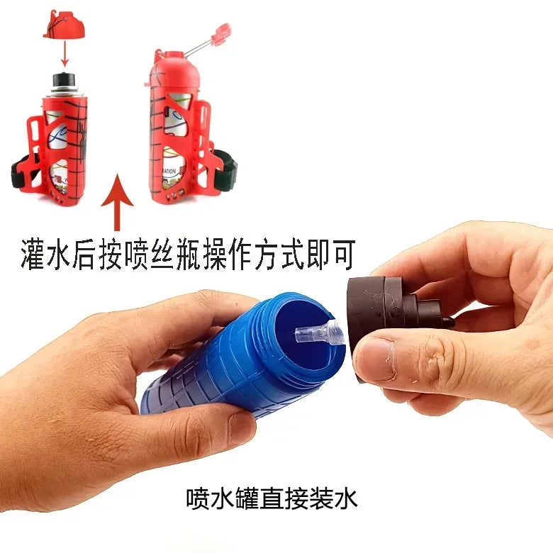 1-2set Disney Spiderman Cosplay Launcher Water gun Gloves Web Shooters Figure Toy Halloween Prop Toys For kid Wrist Launcher