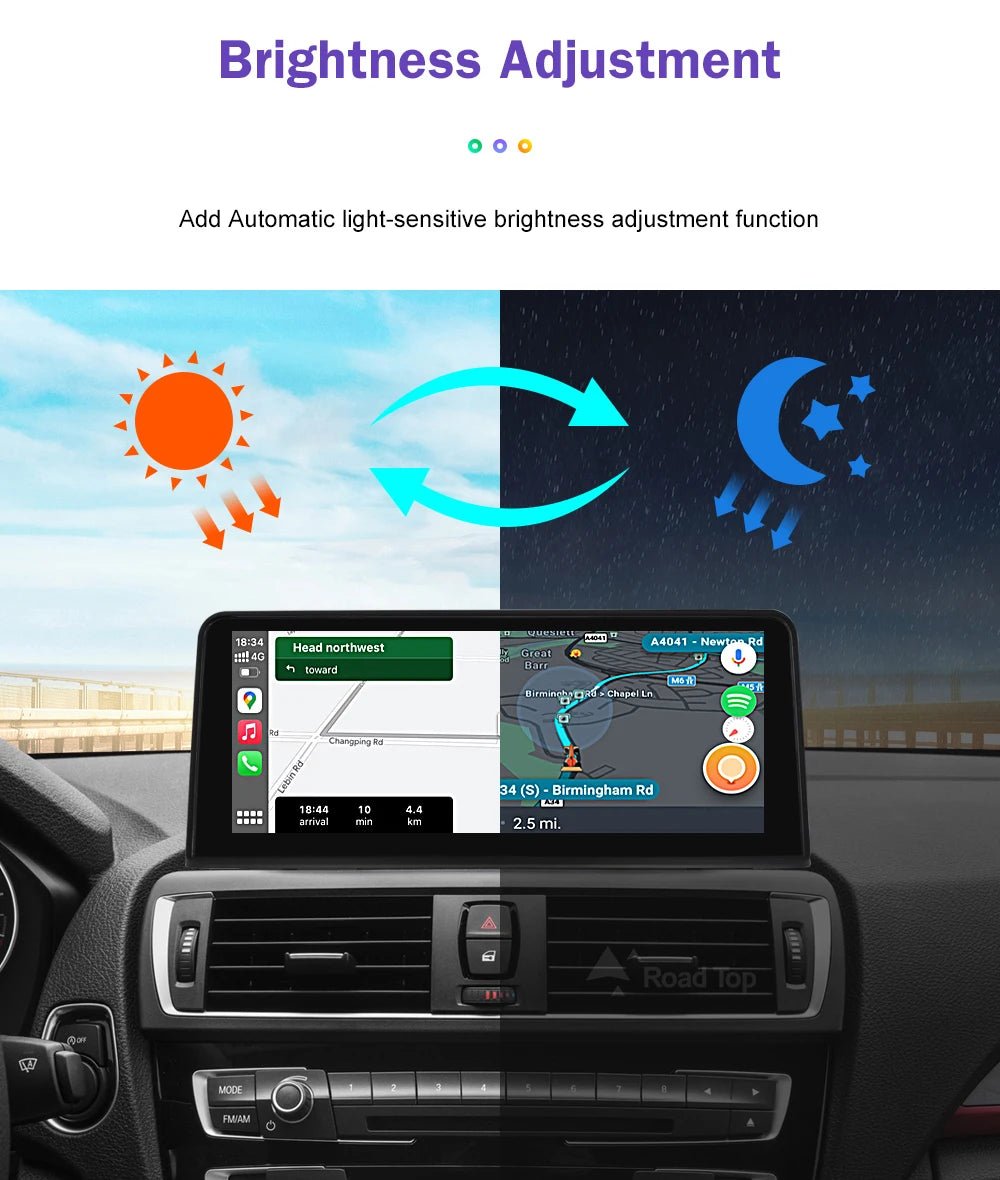 1920*720 Multimedia Touch Screen For BMW 1/2/3/4 Series F20/F21/F22/F30/F31/F33/F34/F36 Android Auto NBT System Wireless Carplay