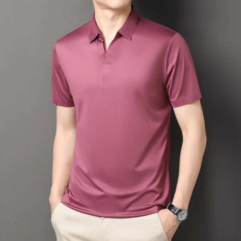 Men’s Stretch Polo Shirt – Quick-Dry Business Casual (M-4XL)