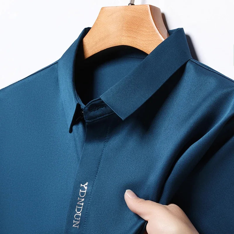 Men’s Business Casual Wrinkle-Resistant Dress Shirt – All Season