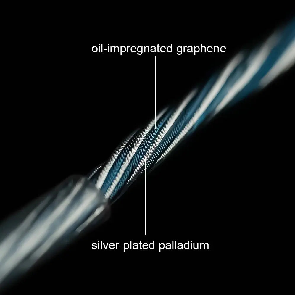 Trusted-50 LN2 Frozen 7N Pure OCC Oil-Graphene PdAg Earphone Cable 3.5mm/4.4mm Balanced MMCX/2Pin/QDC for IE900/IE600/HD600