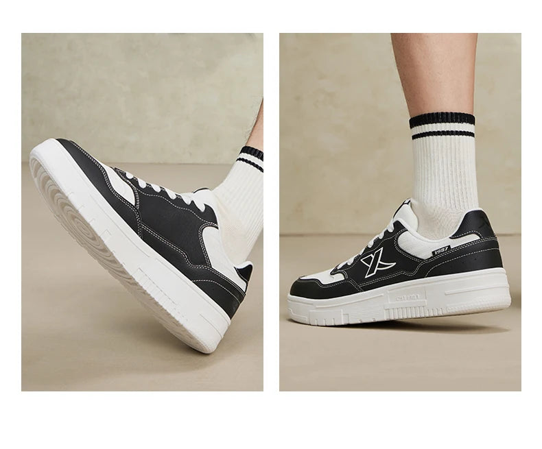 Xtep Skateboarding Shoes For Men 2024 Summer Wear-Resistant Skate Shoes Stability Soft Leisure Outdoor's Sneakers 876319310029