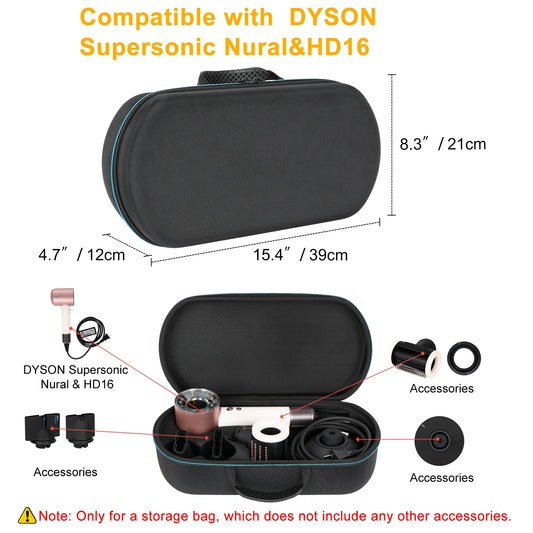 Hard Carrying Case Storage Bags For Dyson Supersonic HD08/HD15/HD16 Hair Dryer Durable Travel Portable Box For Dyson Accessories
