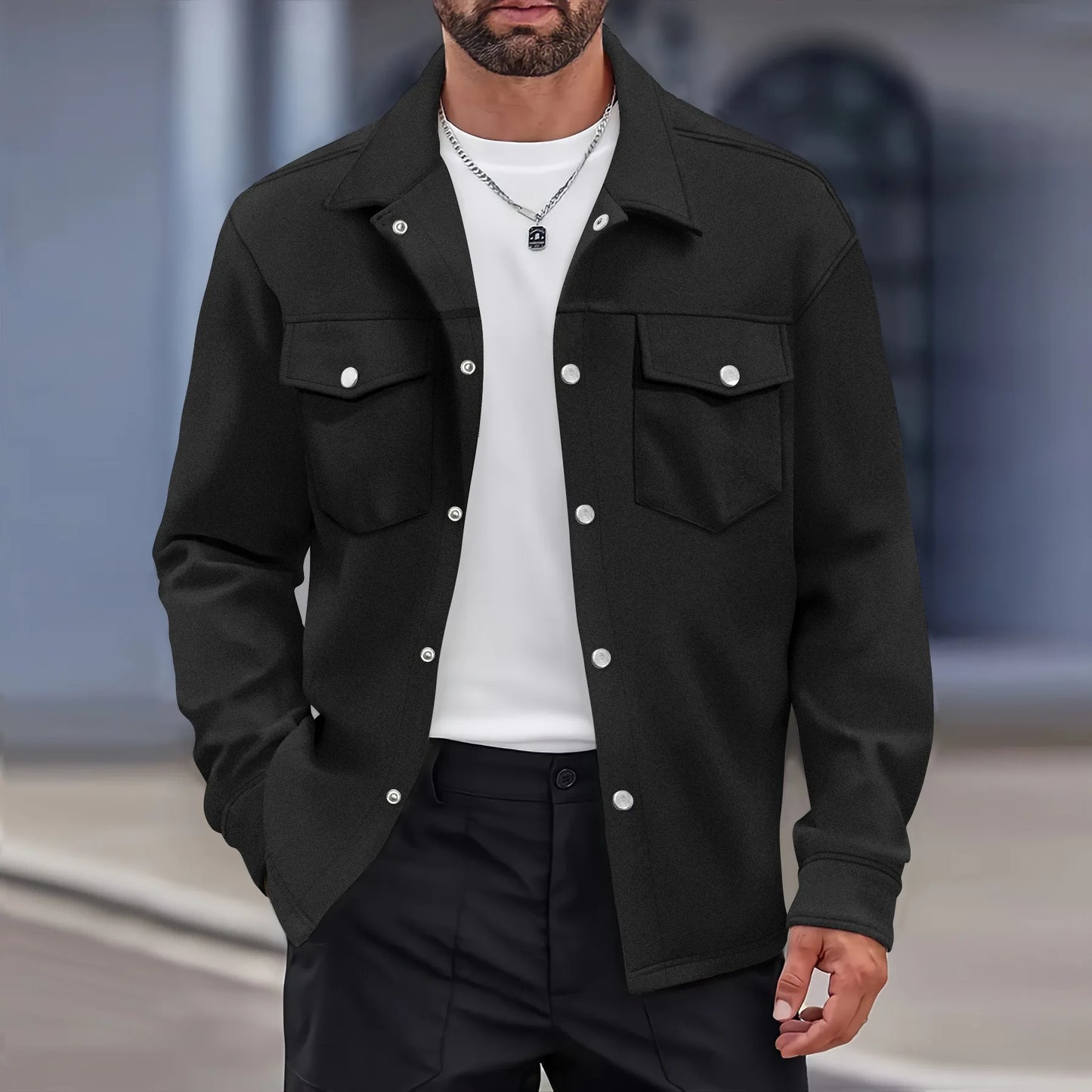 Men’s Smart Casual Lightweight Jacket – Spring/Autumn Streetwear | Harajuku Style