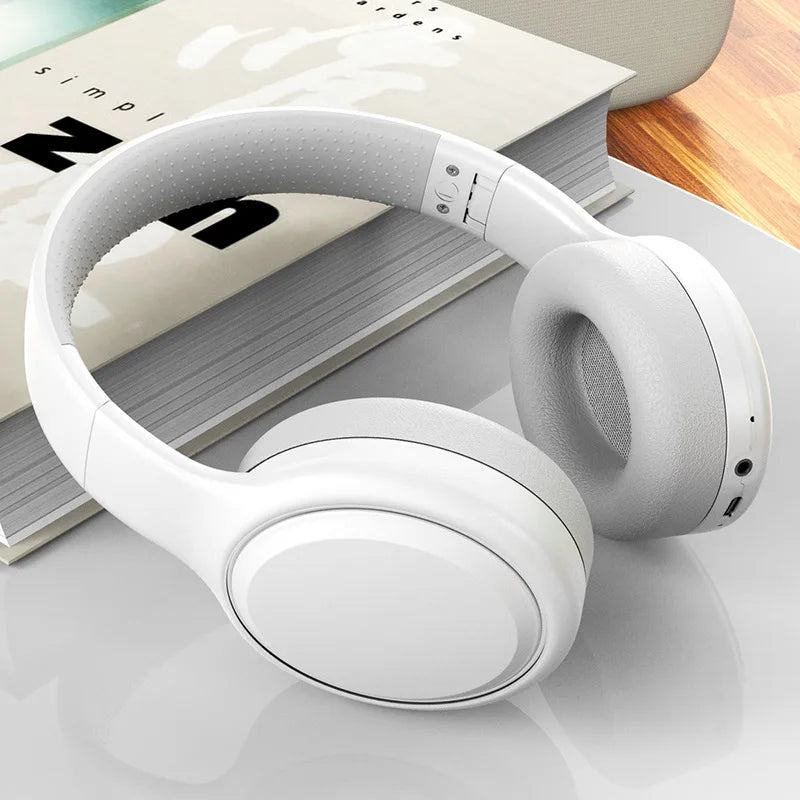 Bluetooth 5.3 Headphones 3.5mm Wired Headsets Over Ear Gaming Earphones Foldable Wireless Earphones with Mic TF/AUX Music Play