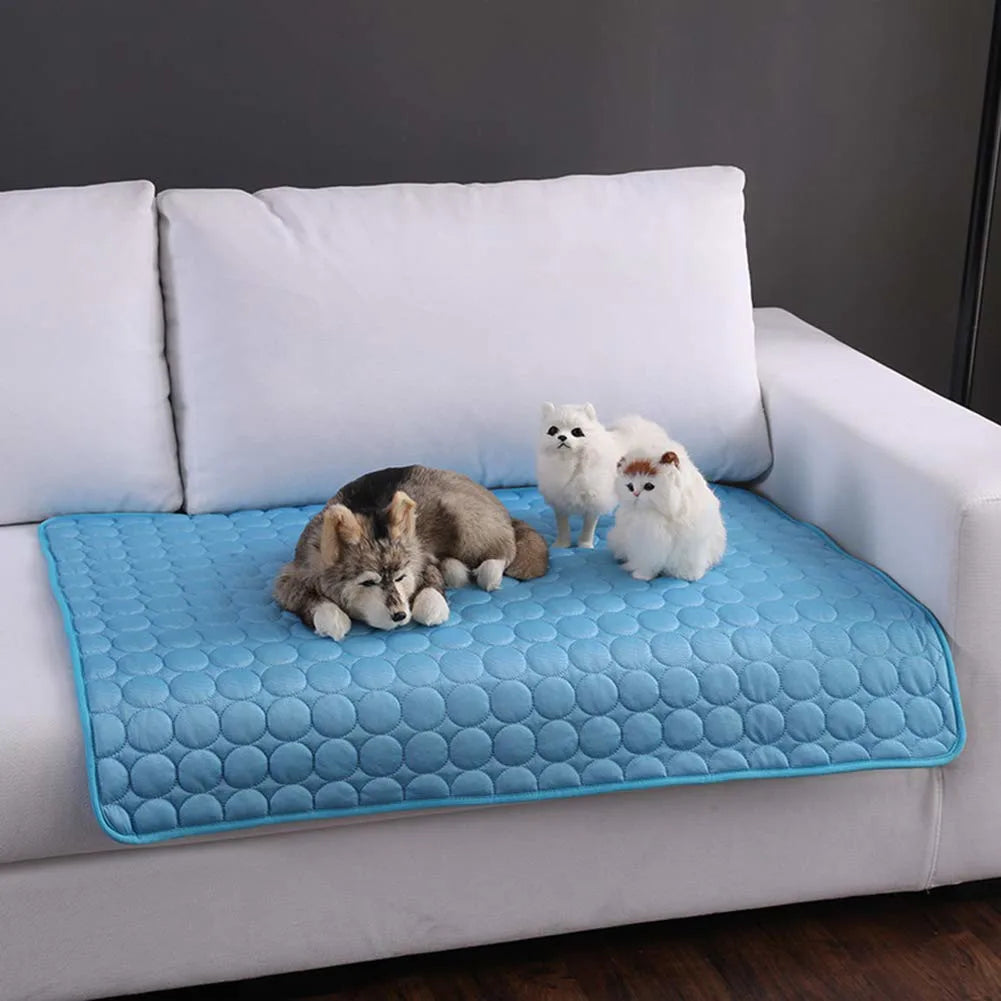 Dog Cooling Mat Summer Pad for Dogs Cat Blanket Breathable dog Bed Kennel Puppy Sleeping Sofa Cushion Dog Accessories