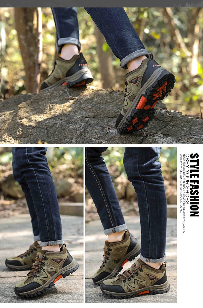 Men's Hiking Anti-velvet Outdoor Hiking Shoes Travel Hiking Sports Shoes Outdoor Sports Casual Shoes