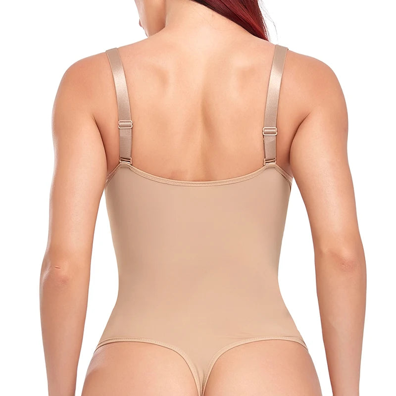 Women's Shapewear Bodysuit with Built-in Bra & Tummy Control