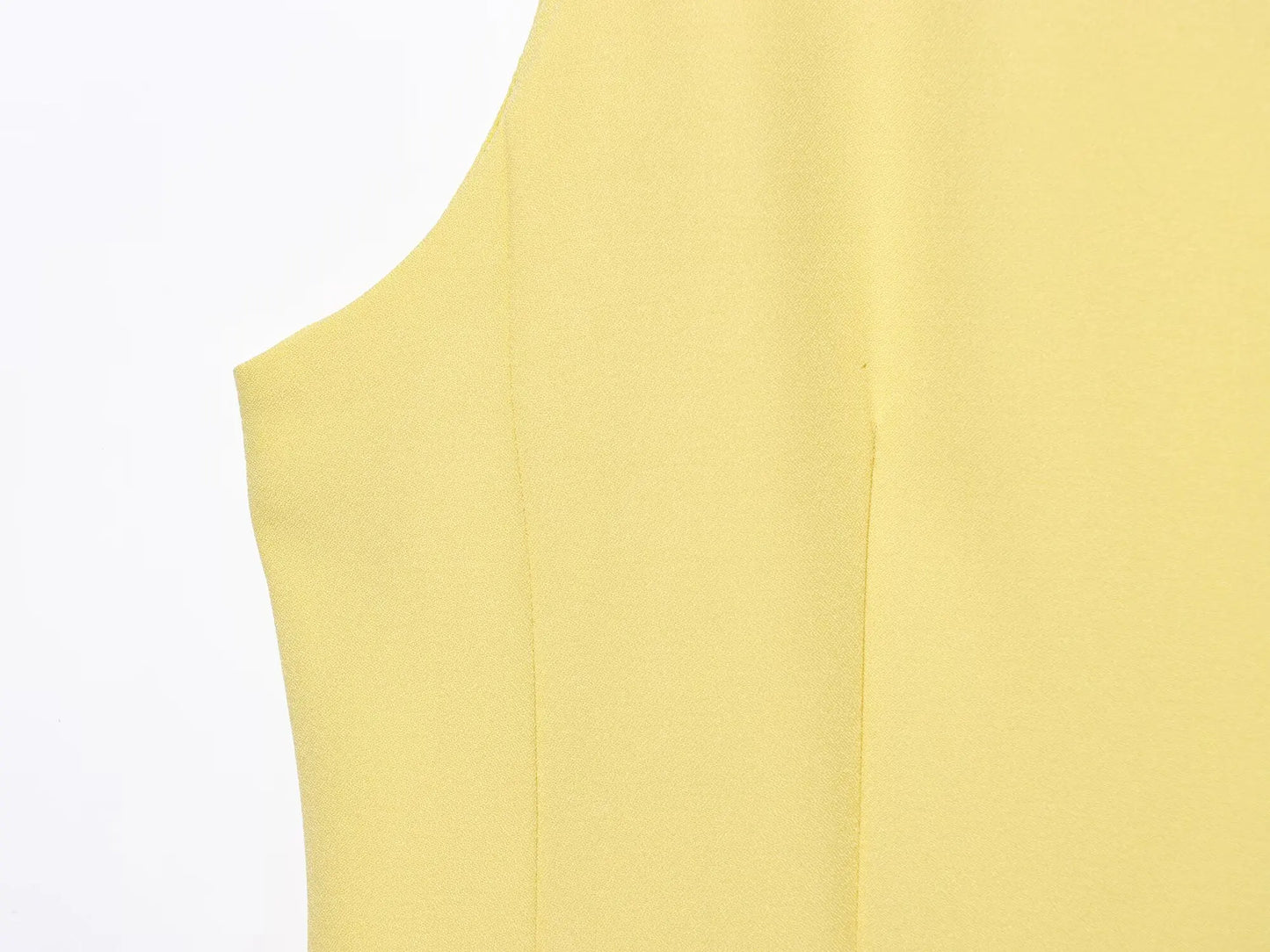 Yellow Slim Fit Mini Dress – Summer 2025 Casual Chic