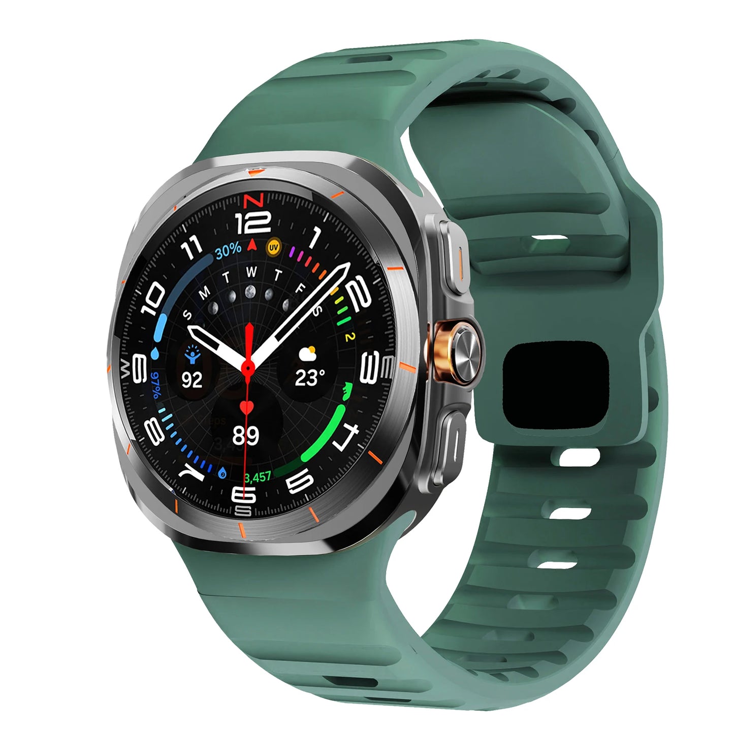 For Samsung Galaxy Watch 7 Ultra Strap 47mm Accessories correa Sport Silicone Bracelet For Galaxy Watch 8 ultra 2025 band 47 mm