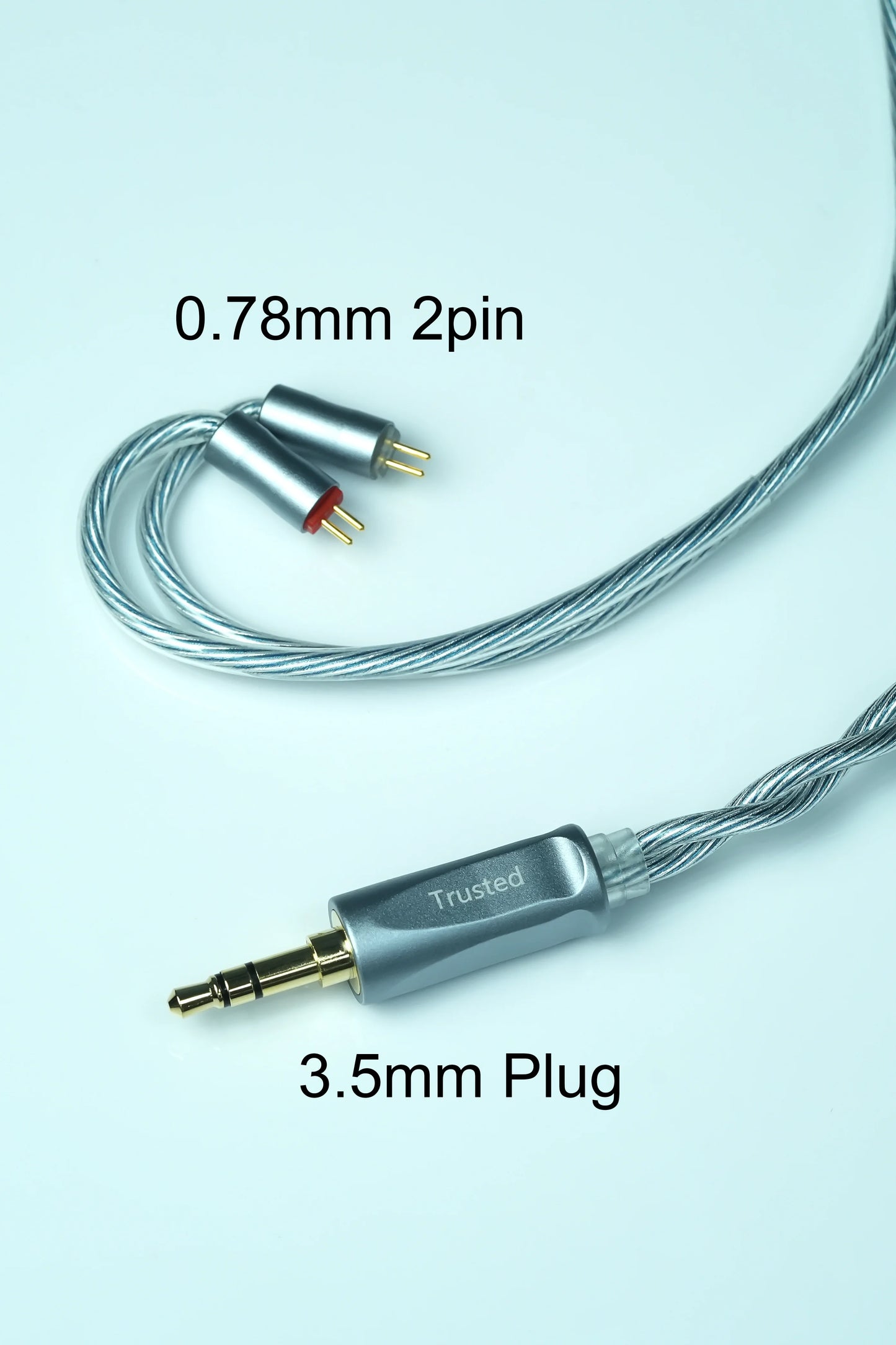 Trusted-50 LN2 Frozen 7N Pure OCC Oil-Graphene PdAg Earphone Cable 3.5mm/4.4mm Balanced MMCX/2Pin/QDC for IE900/IE600/HD600