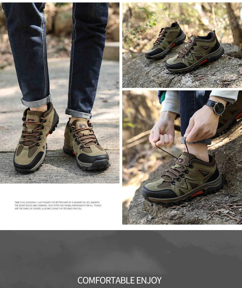 Men's Hiking Anti-velvet Outdoor Hiking Shoes Travel Hiking Sports Shoes Outdoor Sports Casual Shoes