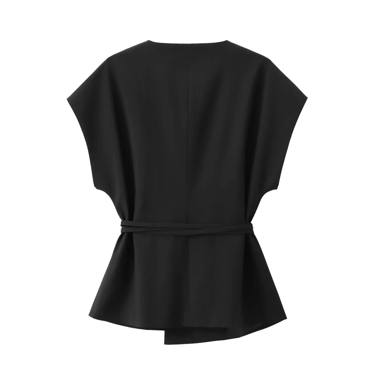 Women’s V-Neck Sleeveless Trouser Set – Summer Chic