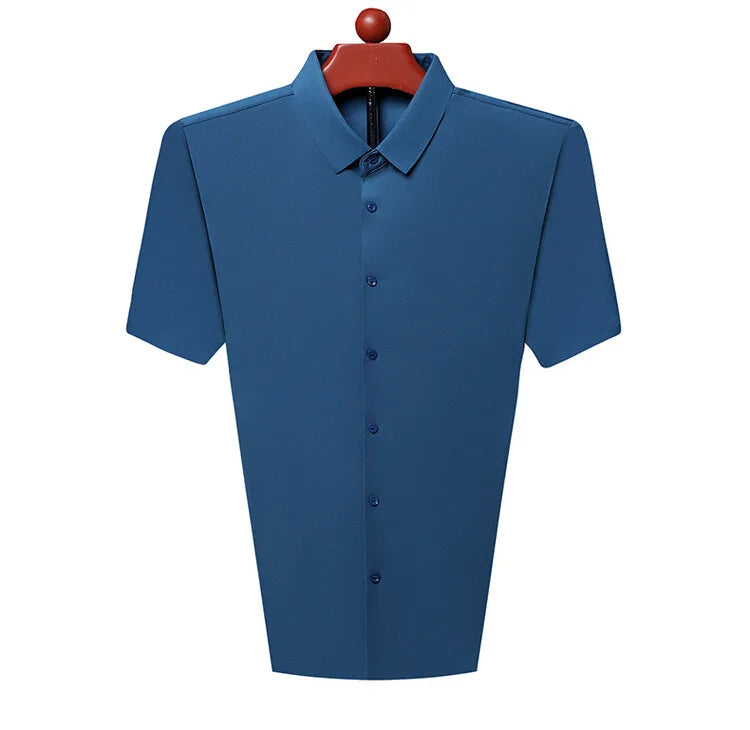 Men’s Ultra Stretch Short Sleeve Shirt – Breathable Business Casual