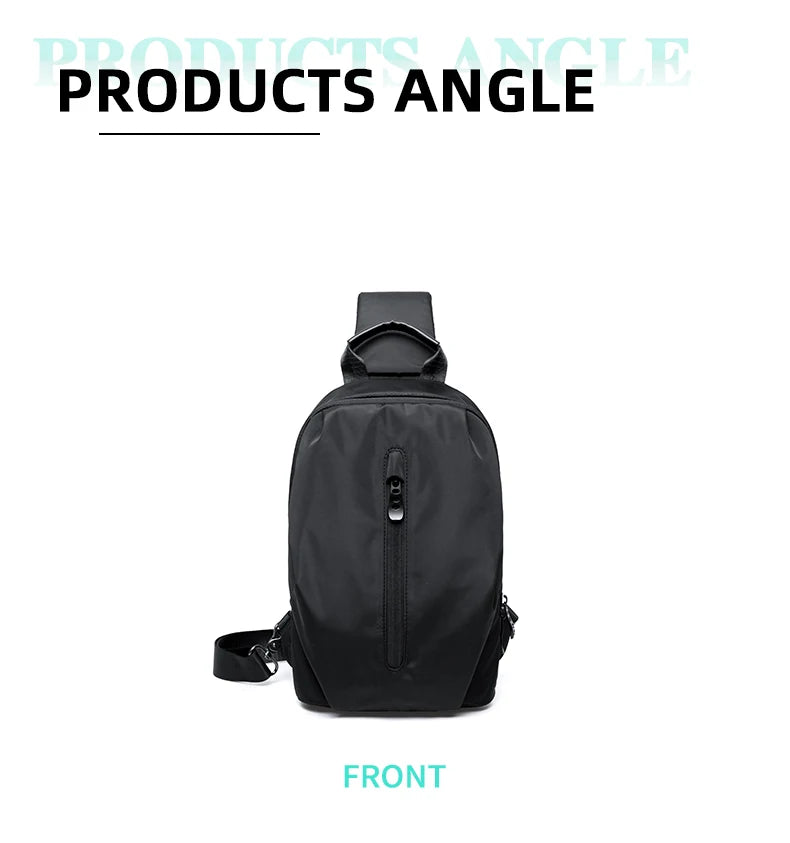 Waterproof Oxford Chest Bag for Men & Women – Lightweight Crossbody Sling