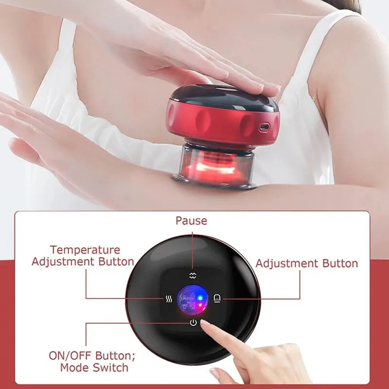 Smart Electric Cupping Massager with Heat & Suction
