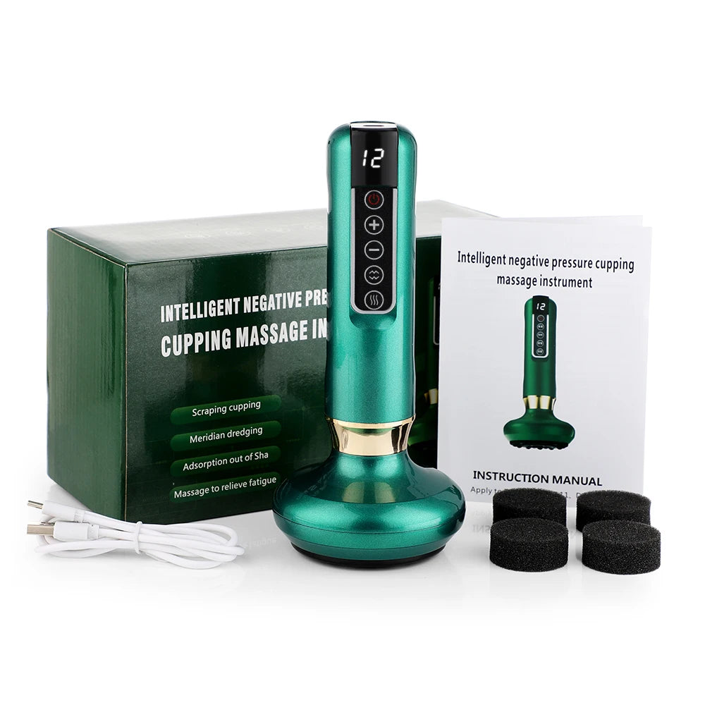 Smart Electric Cupping Massager with Heat & Gua Sha