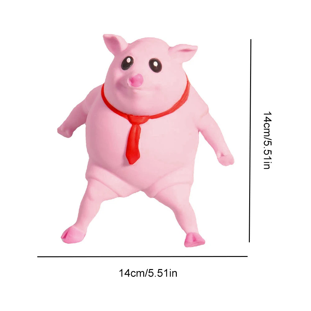 Cute Pet Squeezing Pink Pig Stress Relief Toy Funny Soft Squeezing Animal Little Pig Stress Relief Toy Birthday Gift for Kids