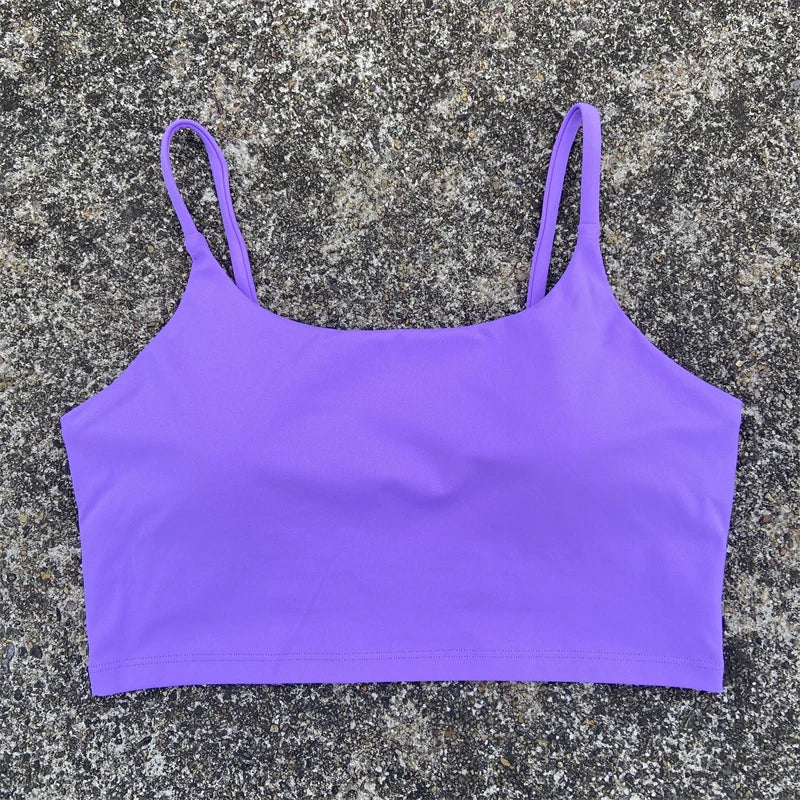 High-Support Sports Bra for Women - Backless, Removable Pads & Breathable