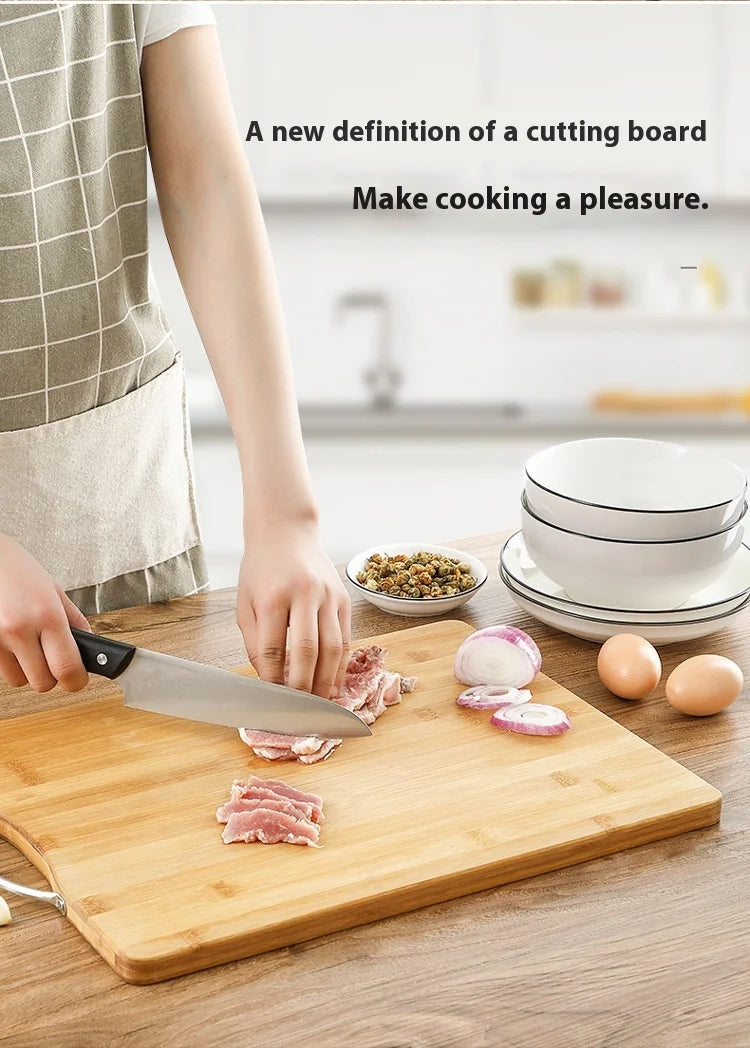 Bamboo Cutting Board – Charcuterie, Meat & Veg Prep Block