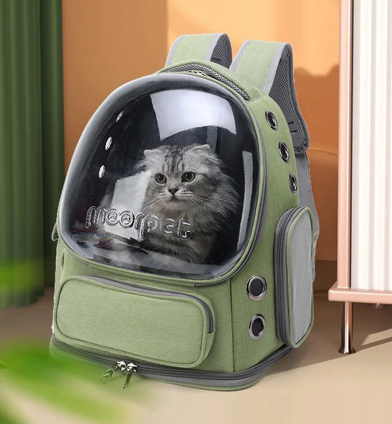 Transparent Cat Carrier Backpack – Breathable Travel Bag