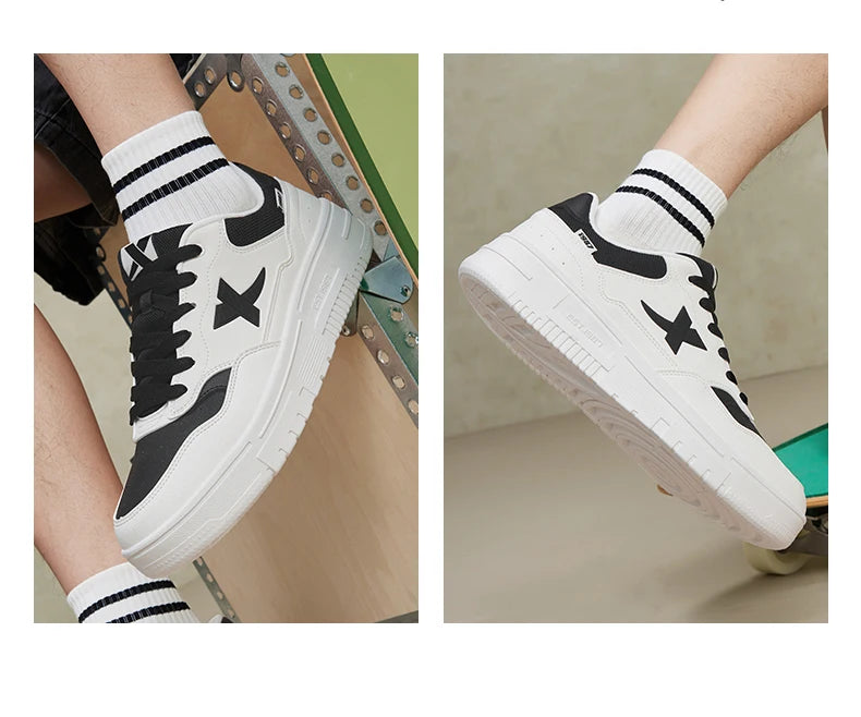 Xtep Skateboarding Shoes For Men 2024 Summer Wear-Resistant Skate Shoes Stability Soft Leisure Outdoor's Sneakers 876319310029