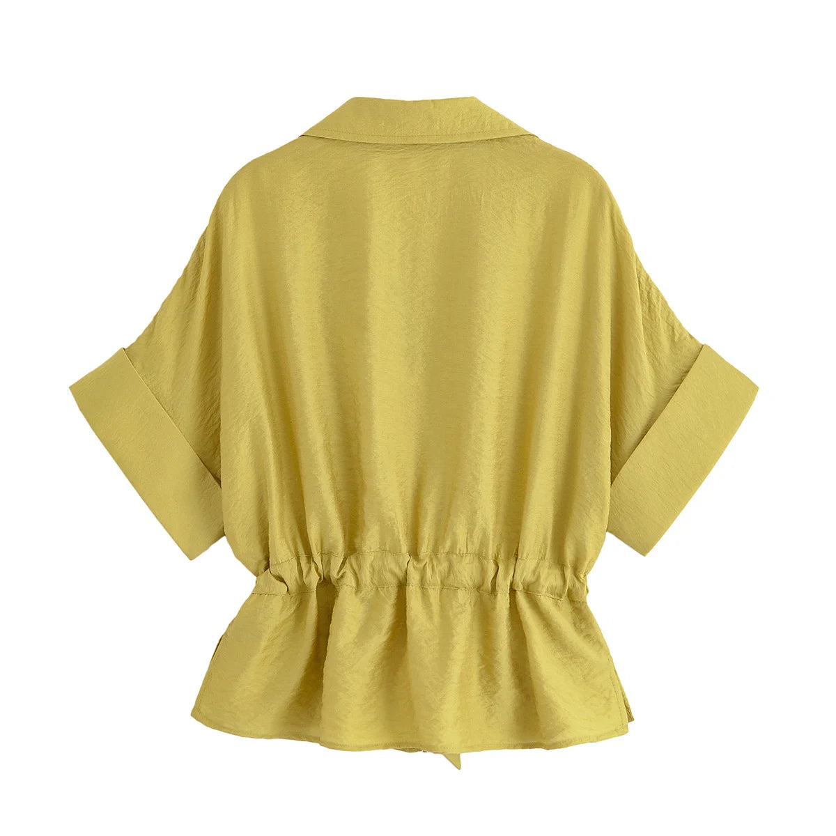 Women’s Summer 2-Piece Set – Loose Shirt & High-Waist Pants