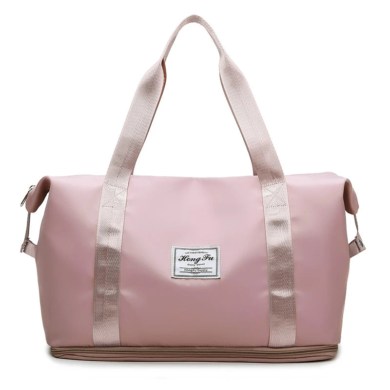 Waterproof Travel Duffel Bag ā Large Capacity Nylon Gym Tote for Women**