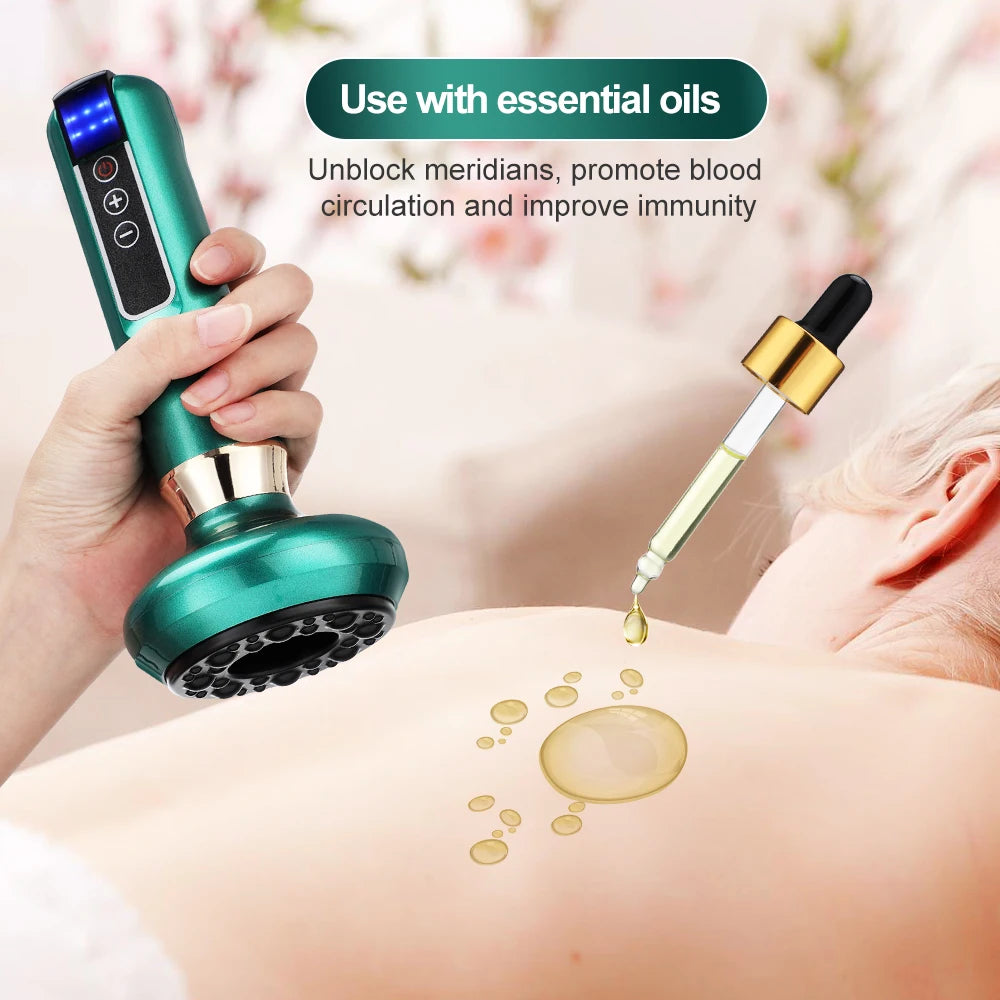 Smart Electric Cupping Massager with Heat & Gua Sha
