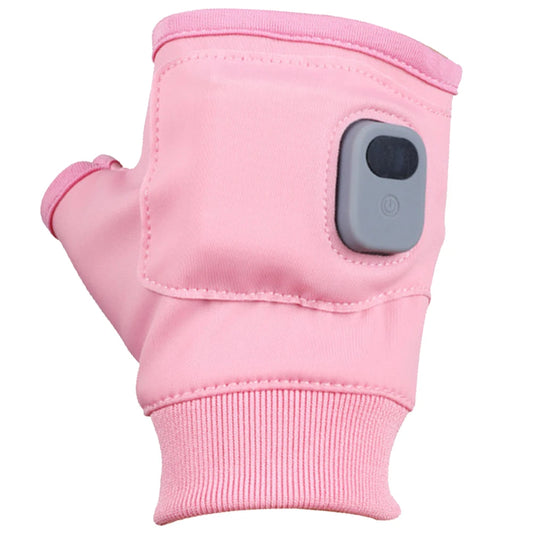 Touchscreen Heating Gloves Rechargeable Winter Warm USB Electric Heated Gloves Fingerless Hand Warmer Thermal for Skiing Gloves