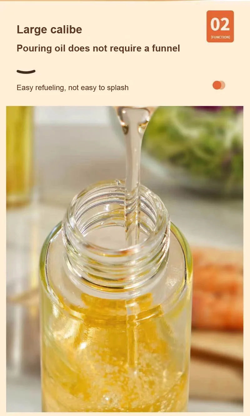 200ml/300ml Kitchen Oil Spray Bottle – Olive Oil Dispenser for Cooking & BBQ
