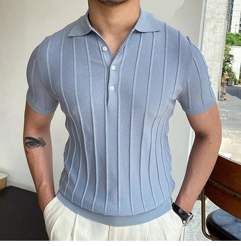 Men’s Slim Fit Polo Shirt – Breathable Short Sleeve Casual Top (M-3XL)