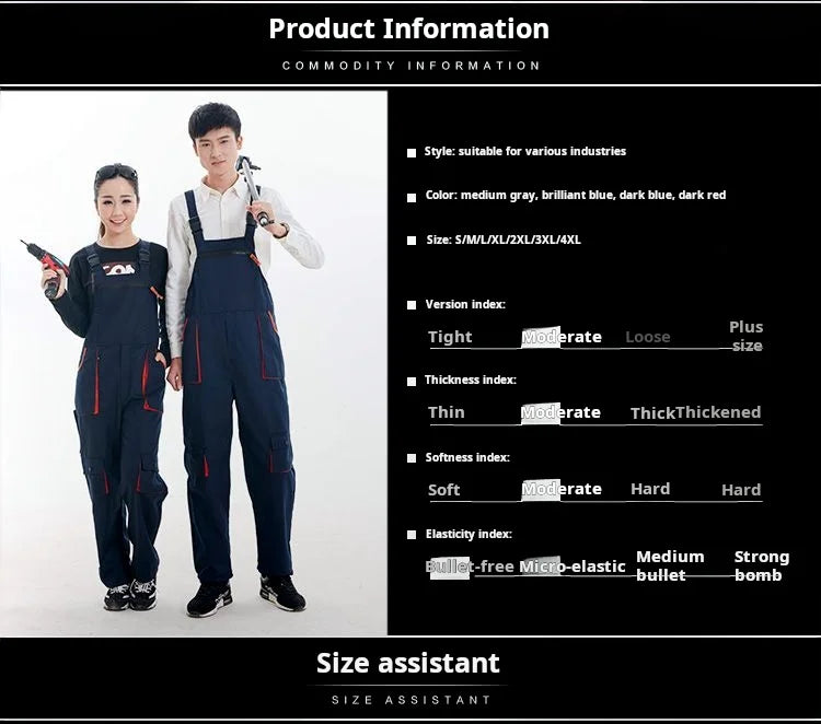 Work Overall Uniform Men Women Working Coveralls Welding Suit Car Repair Workshop Mechanic Plus Size Clothes