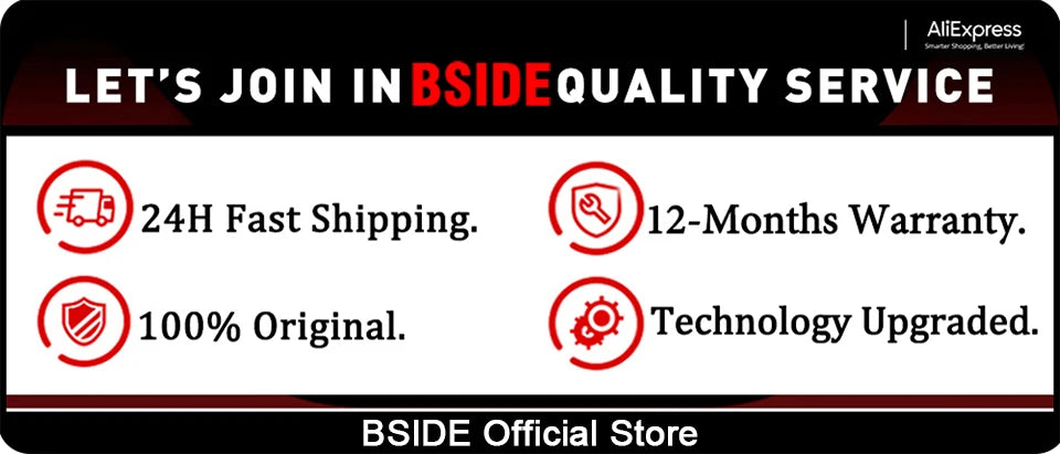 BSIDE Professional Digital Clamp Meter U6 Fork 600A Ammeter Pliers T-RMS DC AC Current OpenJaw Electrical Tester Auto Multimeter