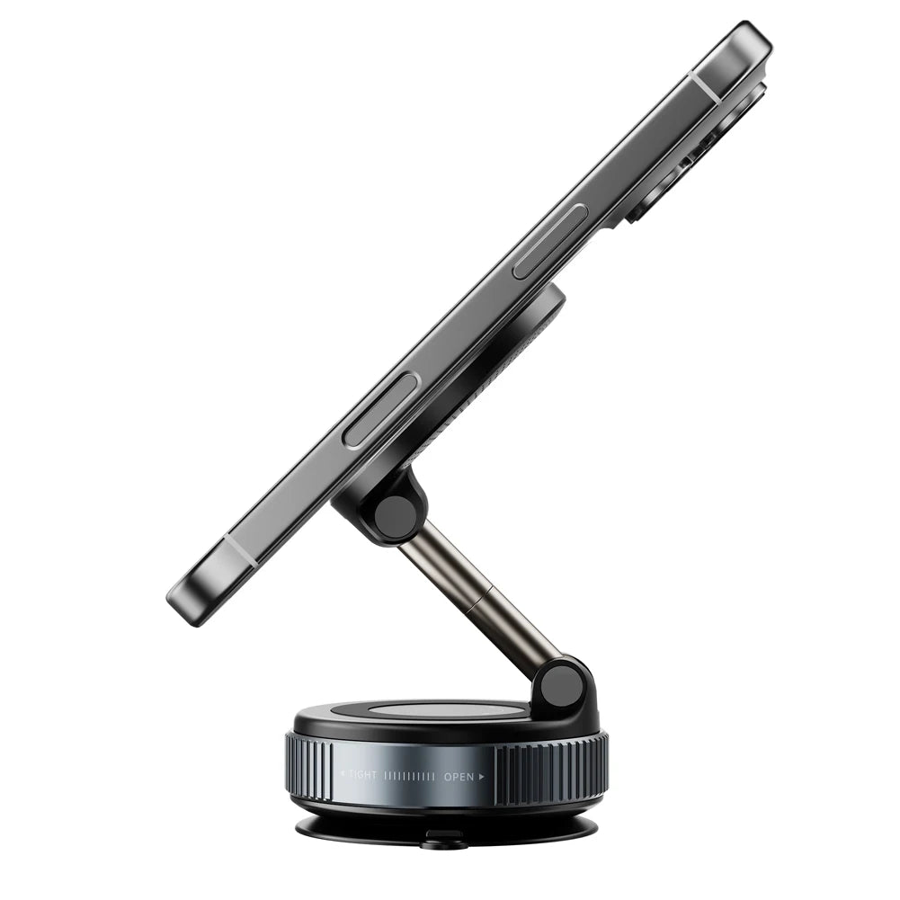 Magnetic Vacuum Adsorption Car Phone Mount 360° Rotatable Folding Mobile Phone Stand for Car/Gym/Mirror/Shower/Smooth Surface