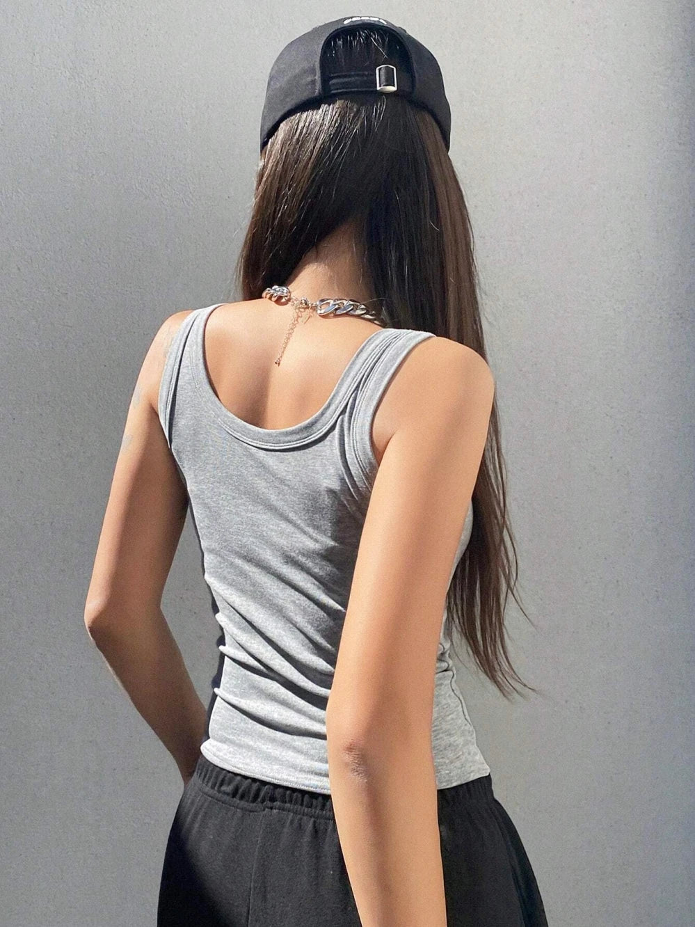 Underlay Beautiful Back Knitted Camisole Vest Paired With Women Summer Breast Covering 2024 New Cotton Sleeveless Outerwear Top