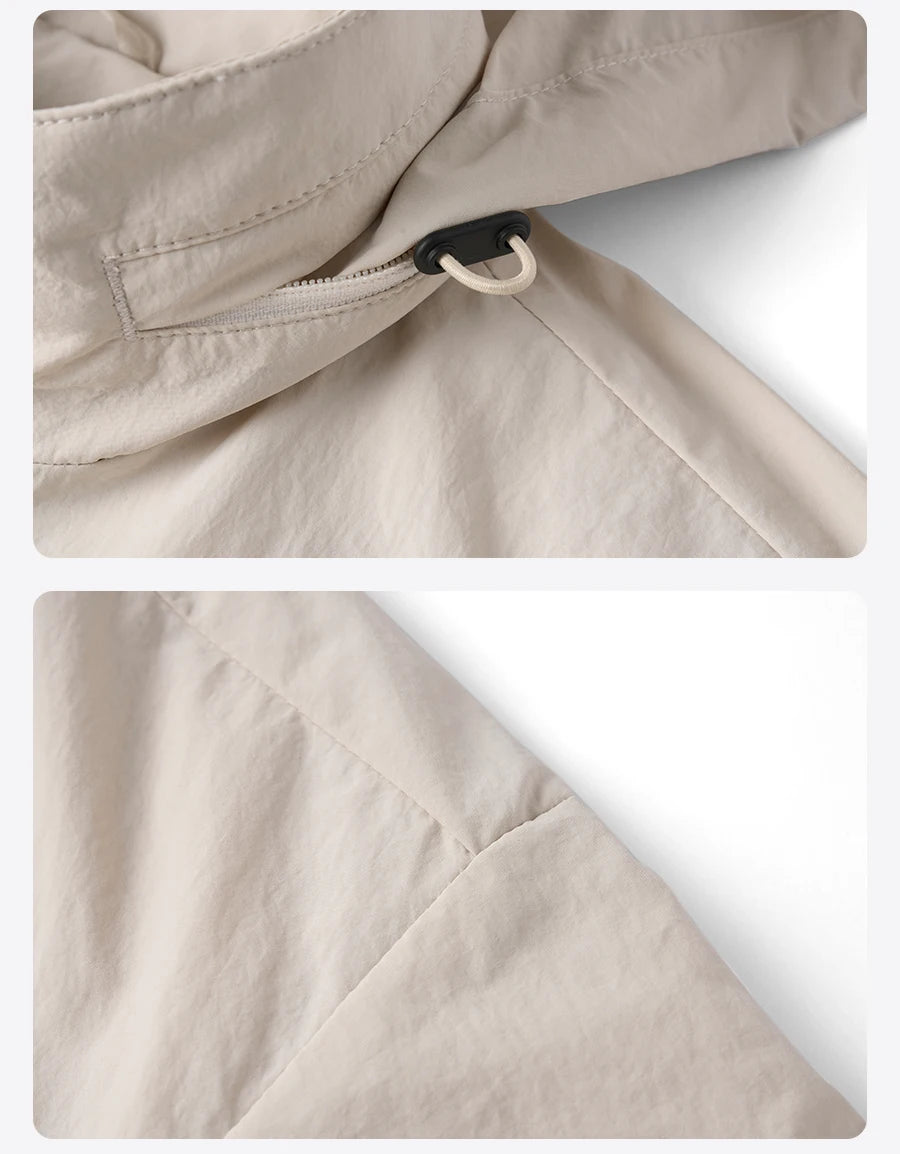 SIMWOOD Lightweight Hooded Jacket – Men’s Oversized Spring/Summer Coat