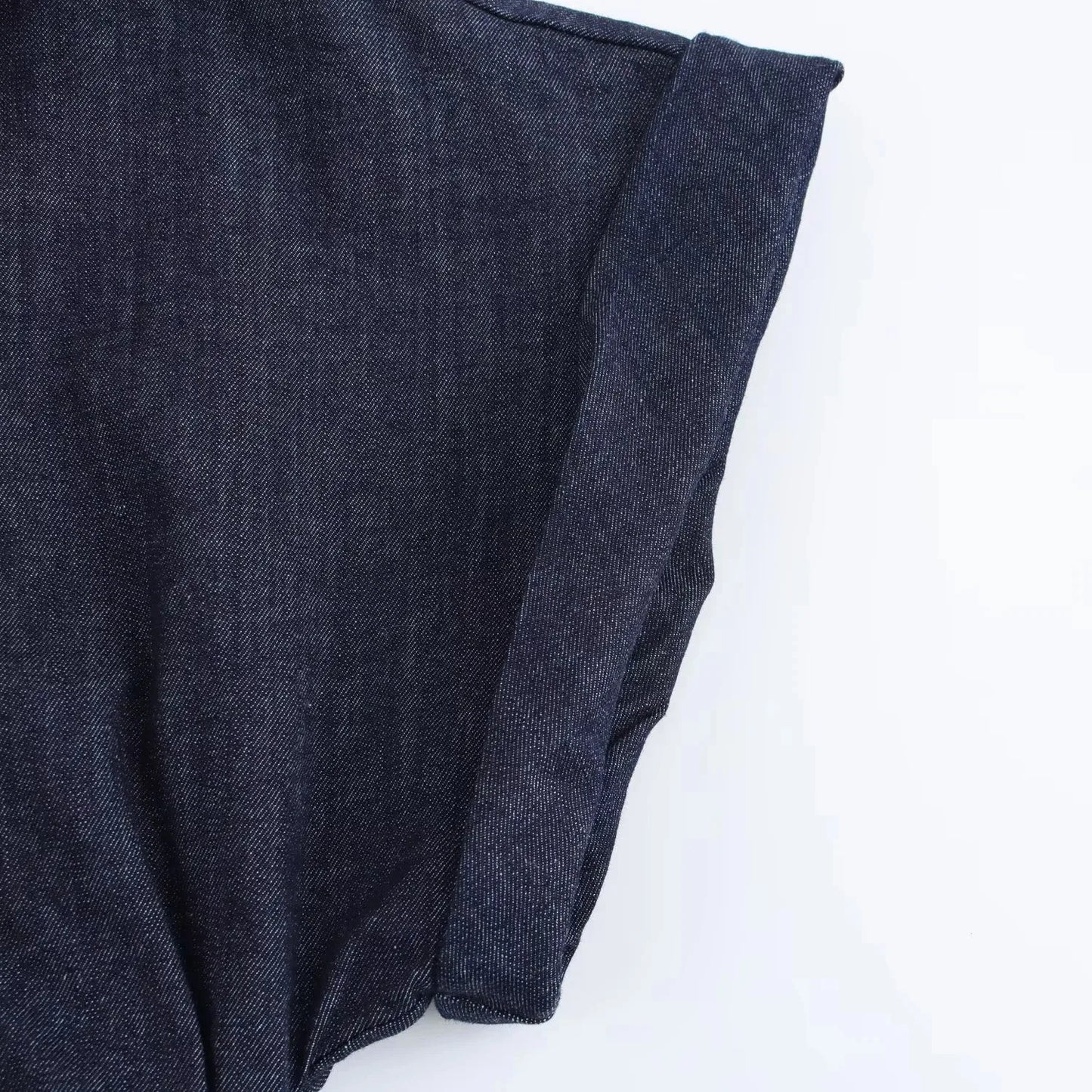 Women’s Denim Midi Dress – Casual A-Line Summer Look
