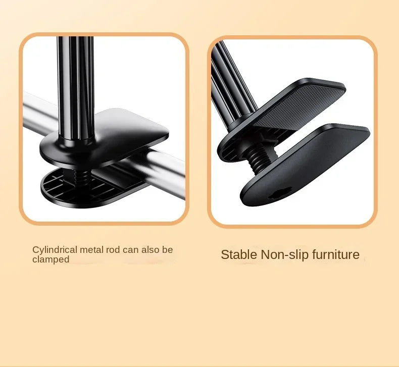 Tablet Stand for Desk Clip Rotating Lazy Flexible Gooseneck Clamp Universal Long Arm Mount for Ipad Bed Desk Mobile Phone Holder