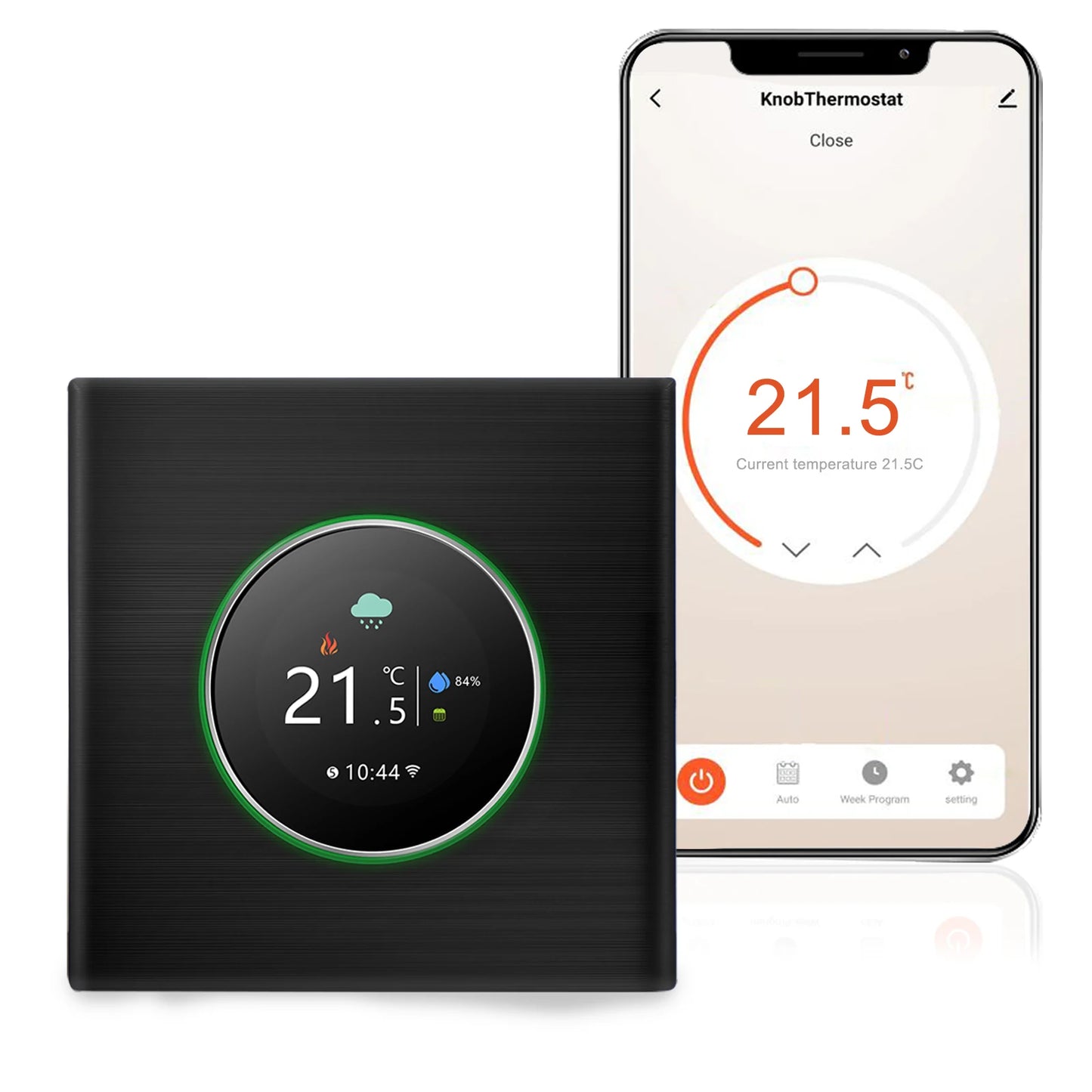 WiFi Smart Thermostat Temperature Controller Weekly Programmable Button Control/ Mobile APP/ Voice Control Compatible with Alex