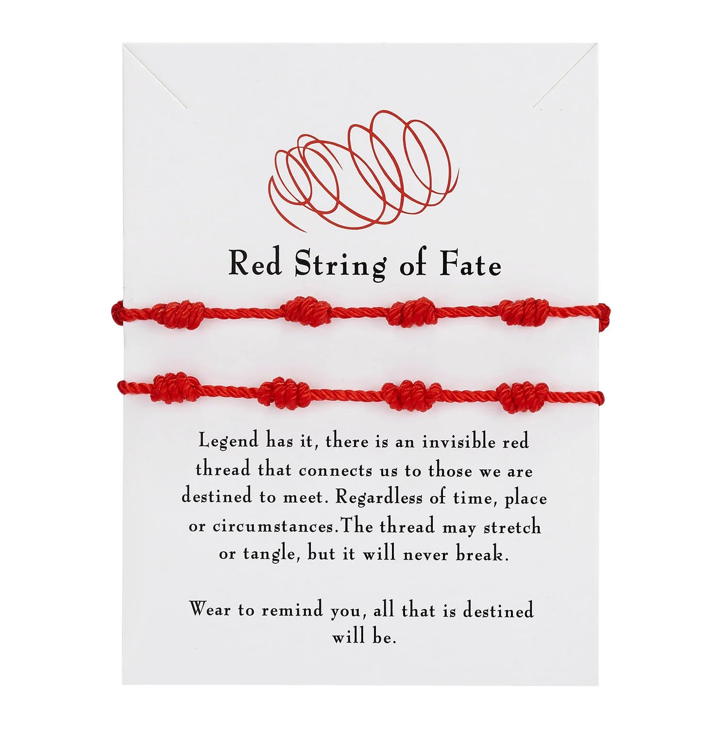 Handmade Tibetan Knot Bracelet – Red & Black Unisex Rope Charm