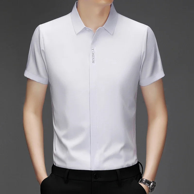 Men’s Business Casual Wrinkle-Resistant Dress Shirt – All Season