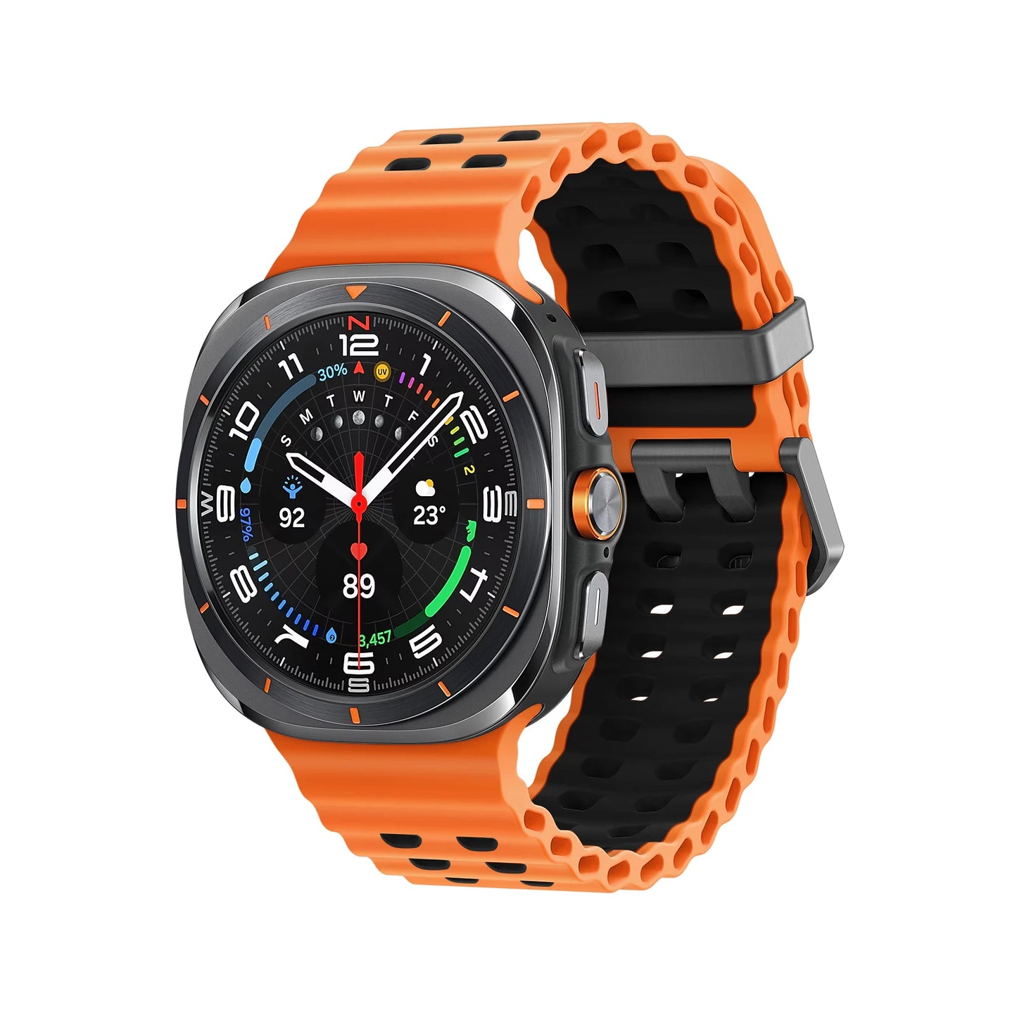 Marine Band For Samsung Galaxy Watch ultra Strap 47mm Accessories Two color Sport silicone Bracelet Galaxy Watch 7 ultra Straps