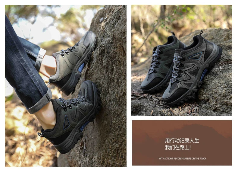 Men's Hiking Anti-velvet Outdoor Hiking Shoes Travel Hiking Sports Shoes Outdoor Sports Casual Shoes