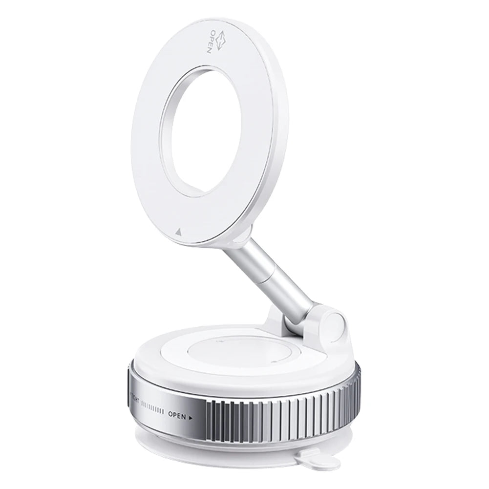 Magnetic Vacuum Adsorption Car Phone Mount 360° Rotatable Folding Mobile Phone Stand for Car/Gym/Mirror/Shower/Smooth Surface
