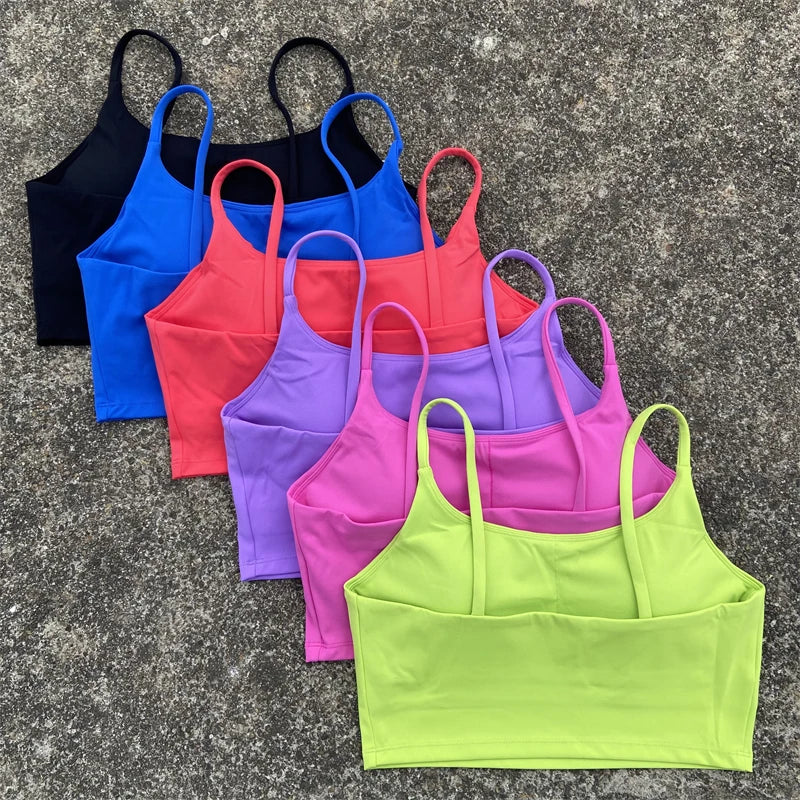 High-Support Sports Bra for Women - Backless, Removable Pads & Breathable