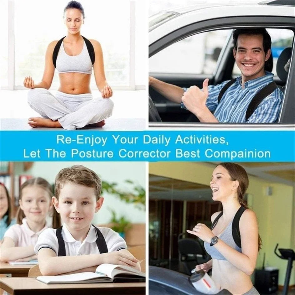 Adjustable Back & Shoulder Posture Corrector Belt